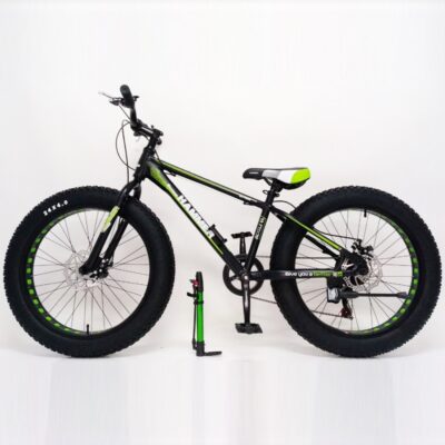 s800_24_black-green_01 Купить "S800 HAMMER EXTRIME" Колёса 24’’х4,0. Алюминиевая рама 15’’ Черно-зеленый. Есть в наличии