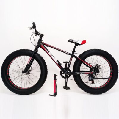 s800_24_black-red_01 Купить "S800 HAMMER EXTRIME" Колёса 24’’х4,0. Алюминиевая рама 15’’ Черно-красный. Есть в наличии